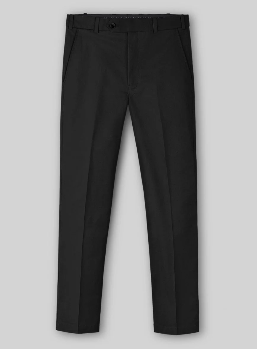 Black Feather Cotton Canvas Stretch Suit - Image 6