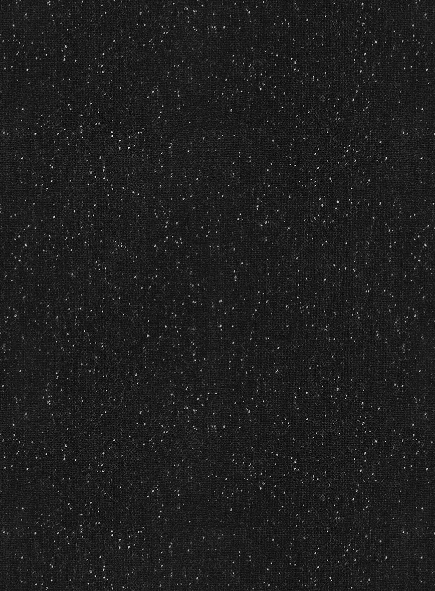 Black Flecks Donegal Tweed Overcoat - Image 4