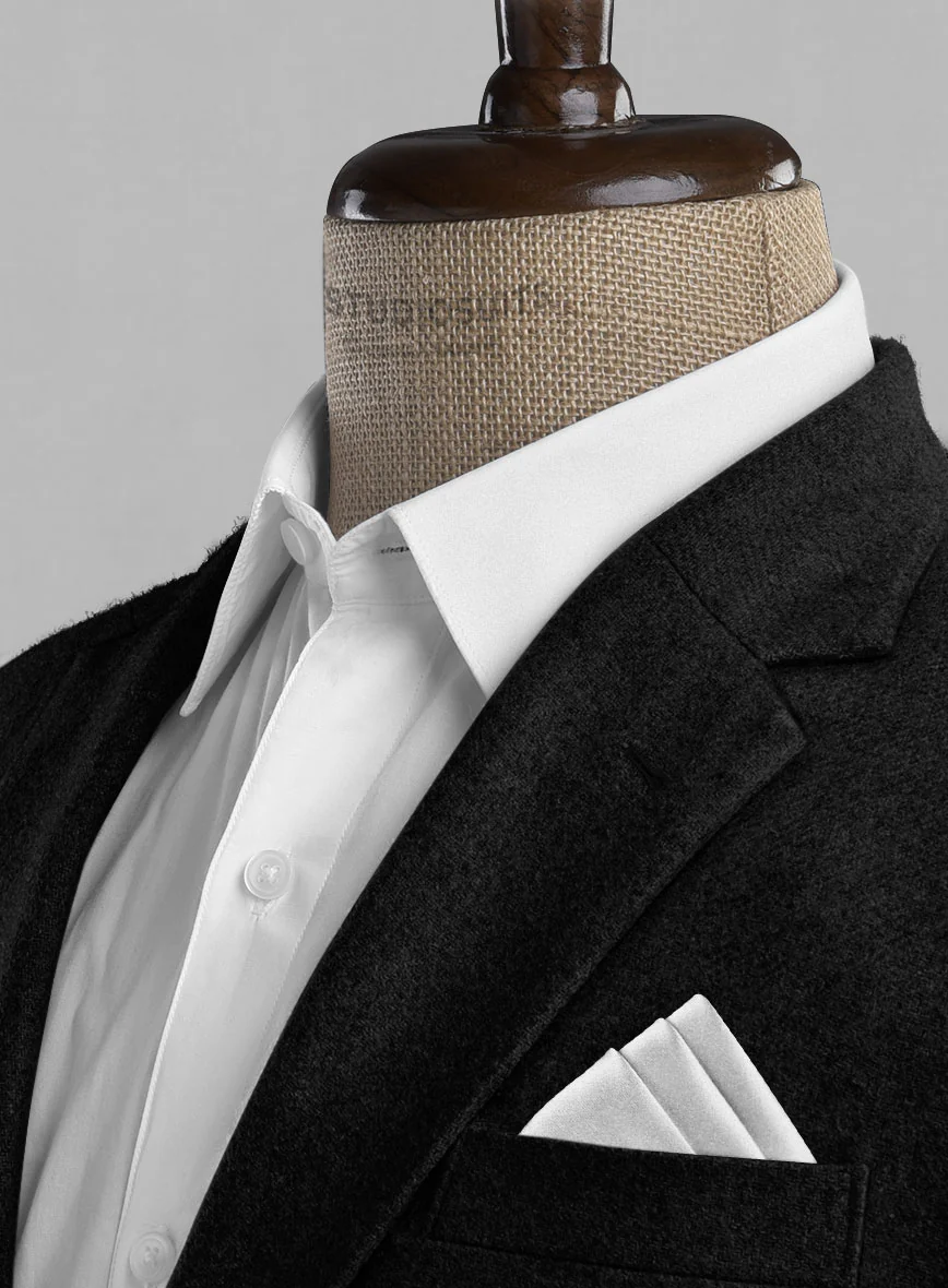 Black Heavy Tweed Jacket - Image 3