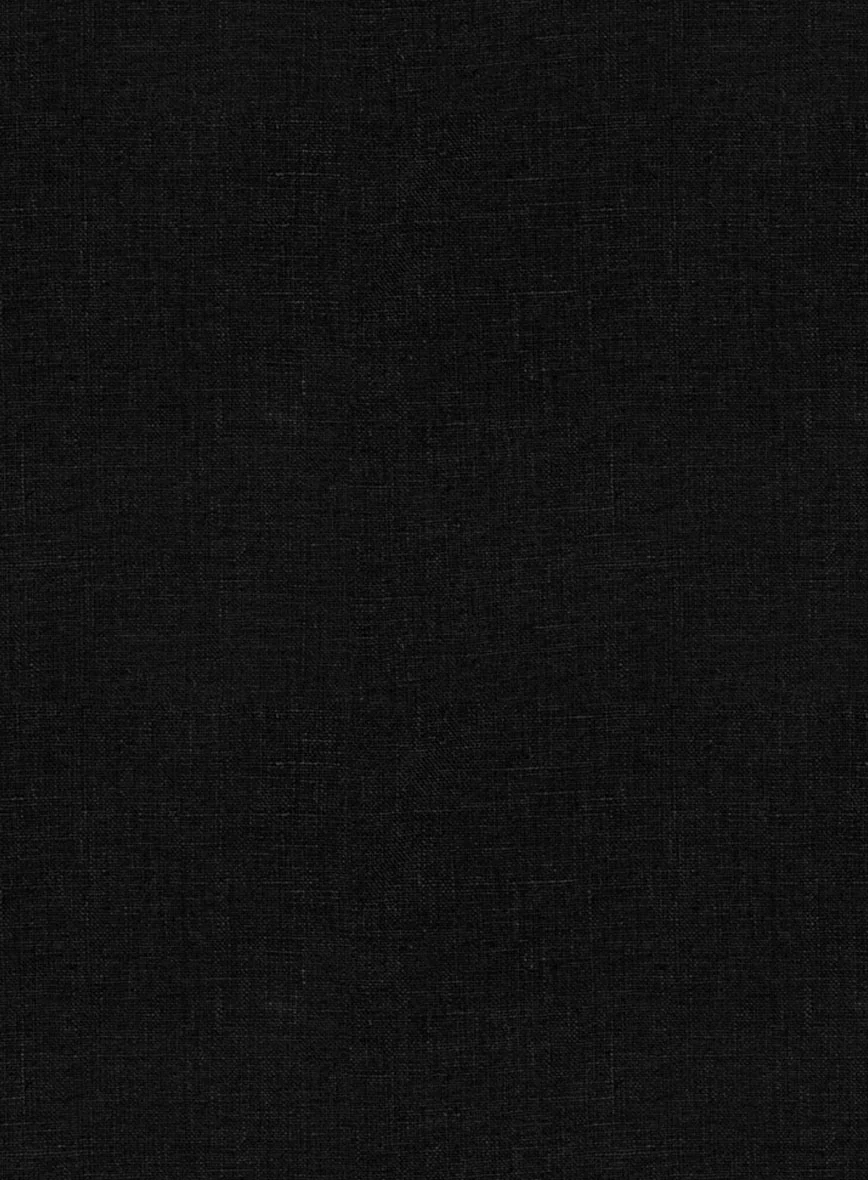 Black Linen Shorts - Image 6
