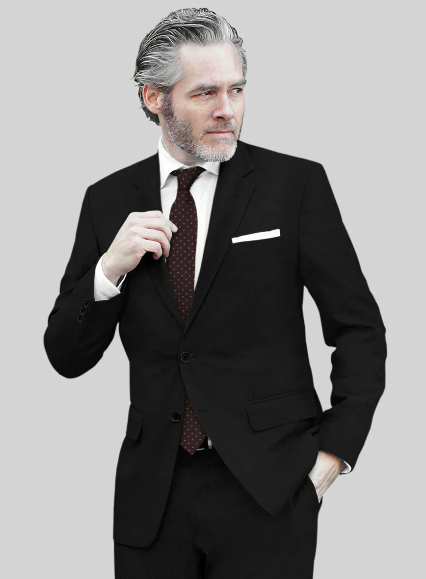 Black Merino Wool Jacket - 40 Regular - Image 2