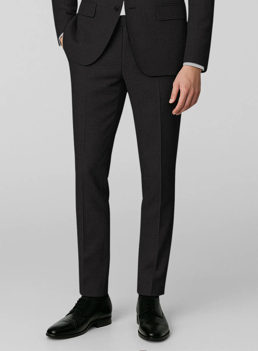 Black Merino Wool Suit - Image 7