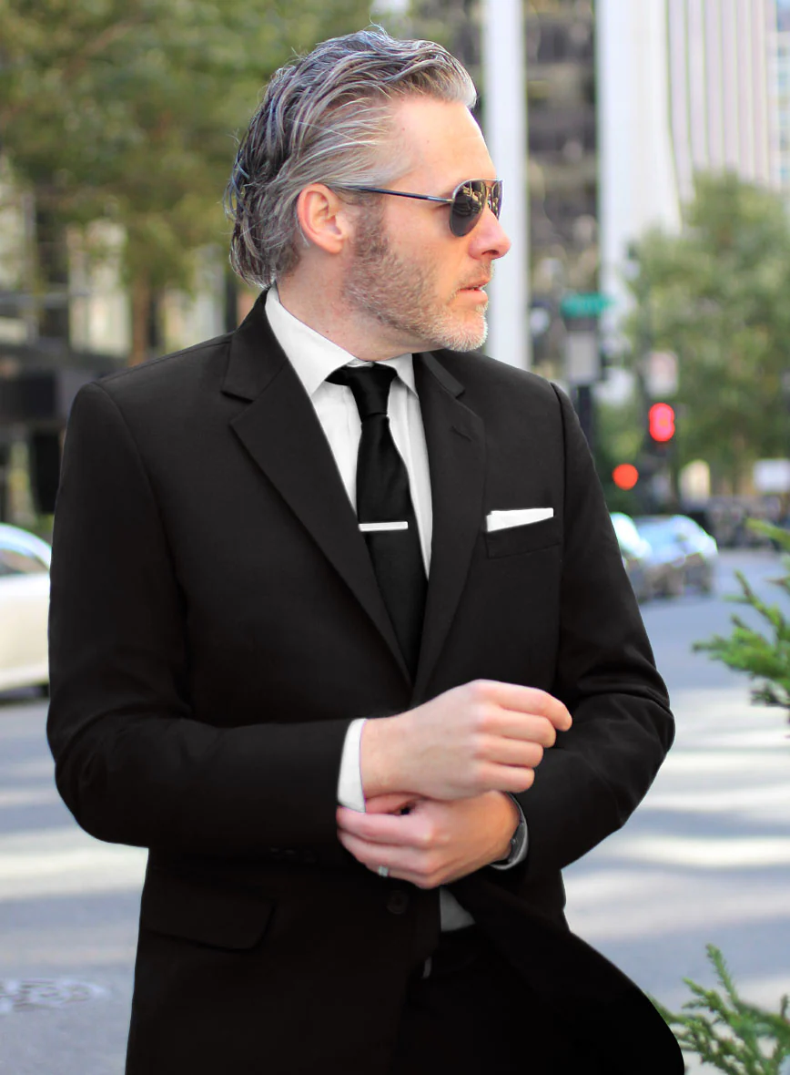 Black Wool Suit - Image 3