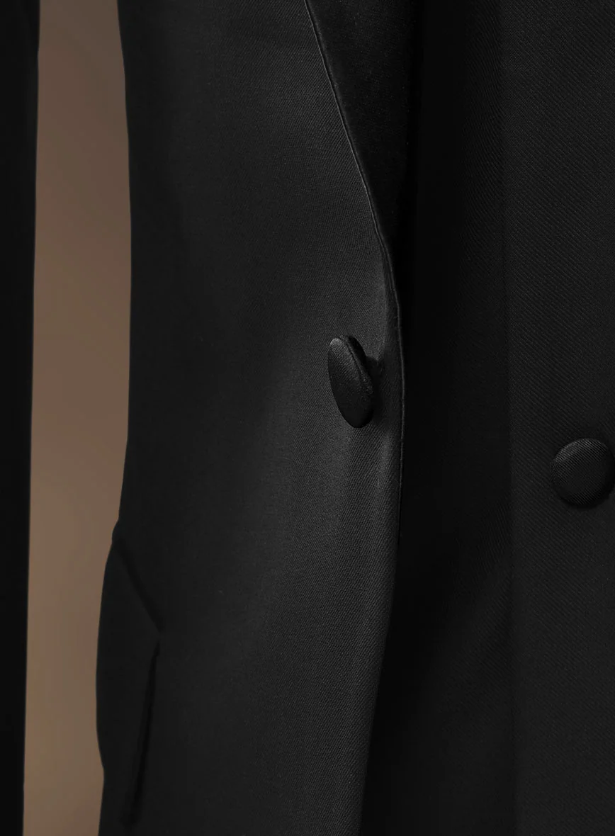 All Black Wool Tuxedo Suit II - Image 4
