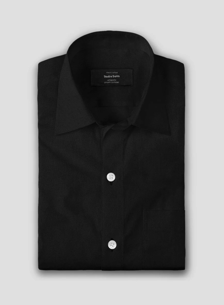 Black Poplene Shirt - Image 3