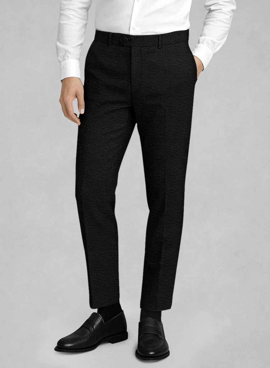 Black Seersucker Suit - Image 4
