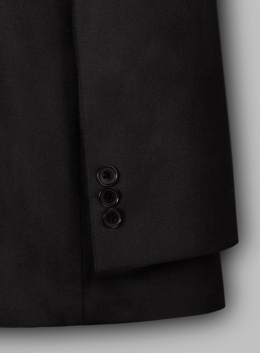 Black Smoking Double Breasted Tuxedo Suit - Image 6