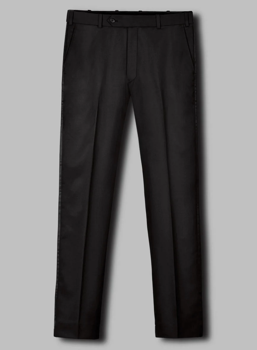 Black Smoking Double Breasted Tuxedo Suit - Image 7