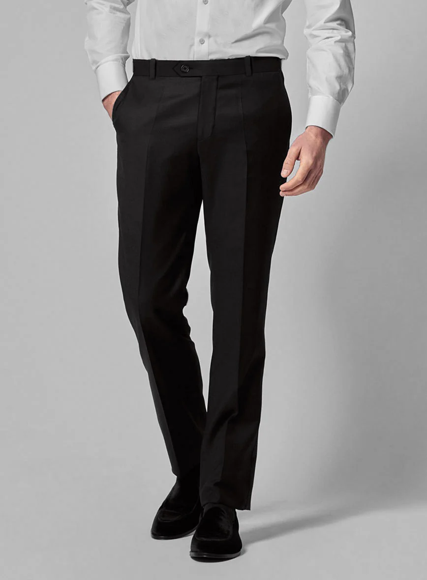 Black Smoking Double Breasted Tuxedo Suit - Image 8