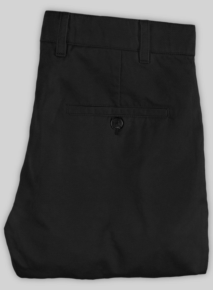 Washed Black Stretch Chino Pants - Image 2