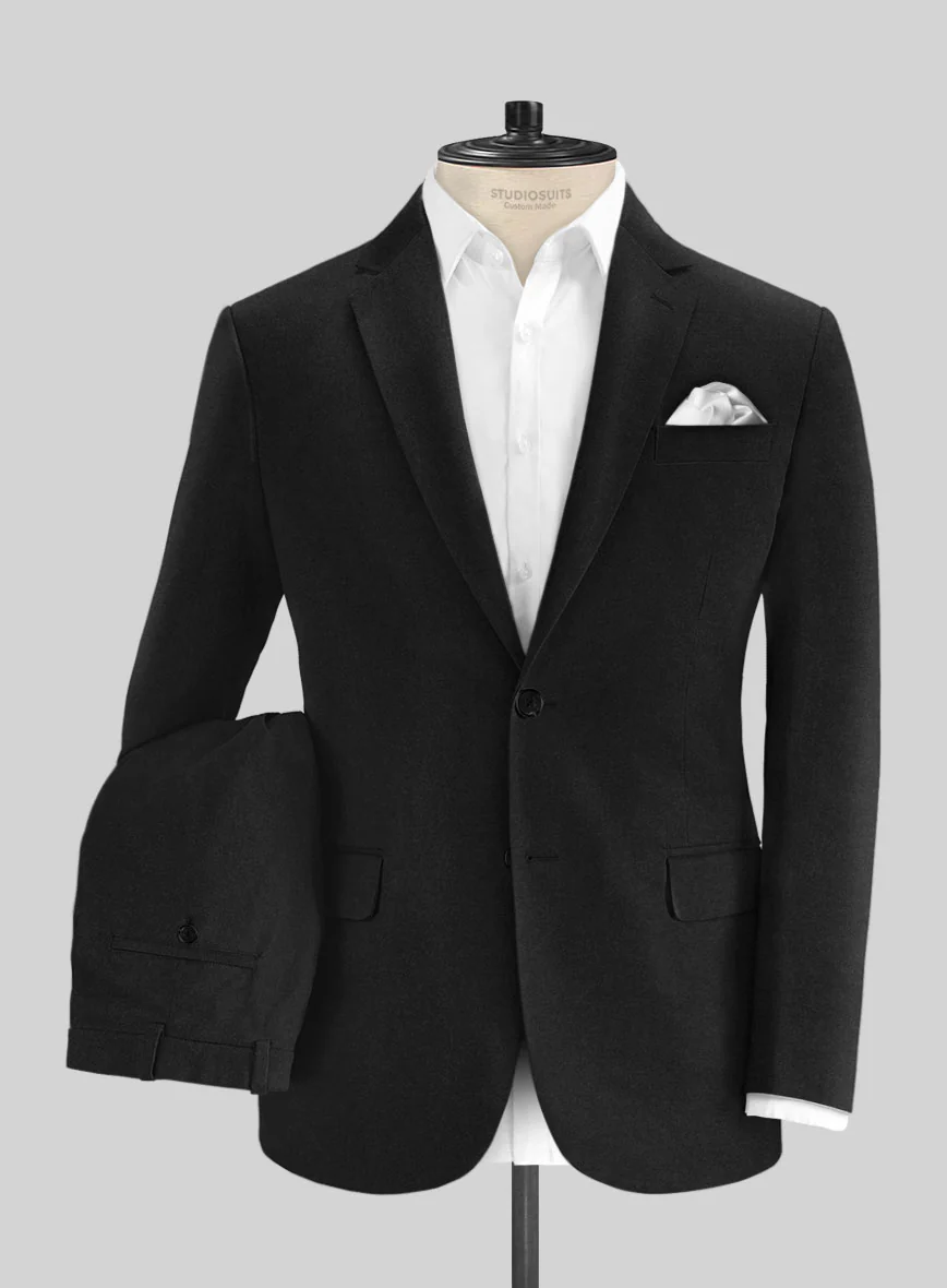 Black Stretch Chino Suit - Image 2