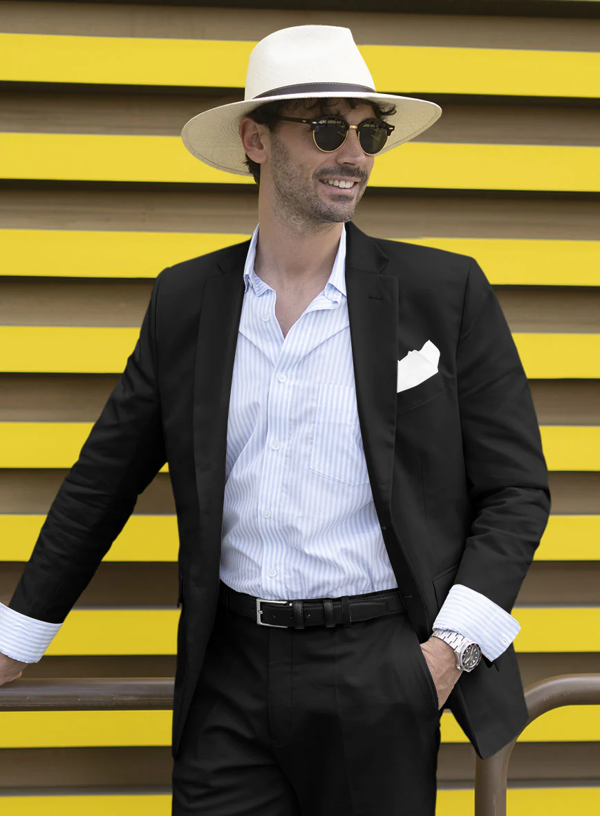 Black Stretch Chino Suit - Image 4