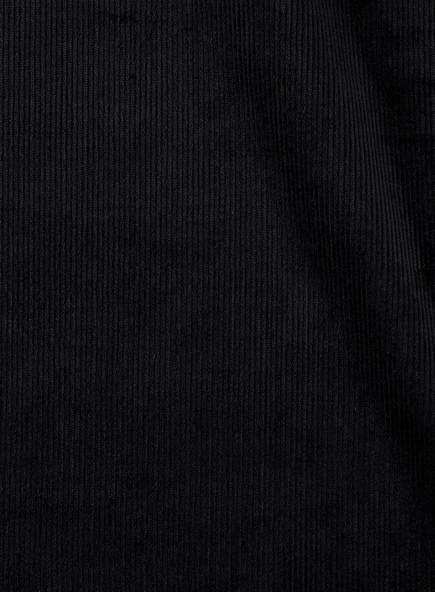 Black Stretch Pin Corduroy Suit - Image 6