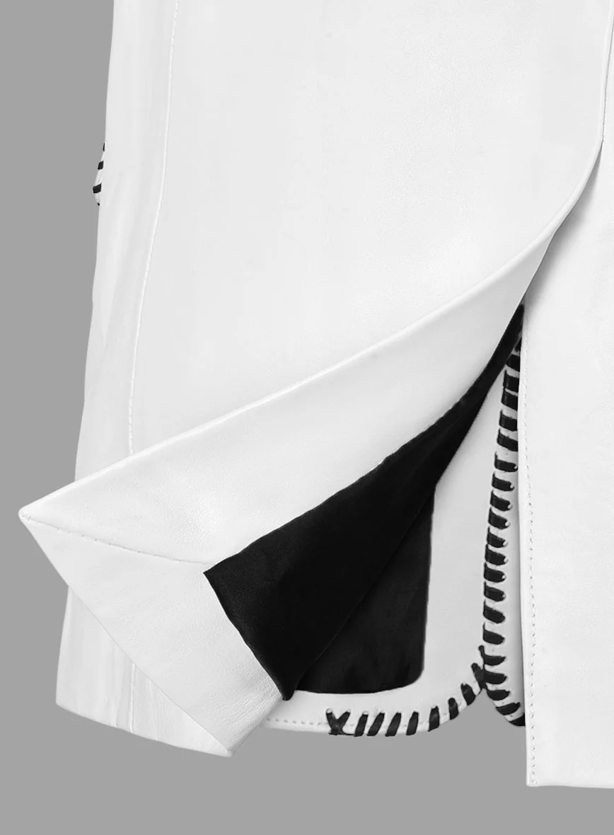 Black Striped White Medieval Blazer - Image 2