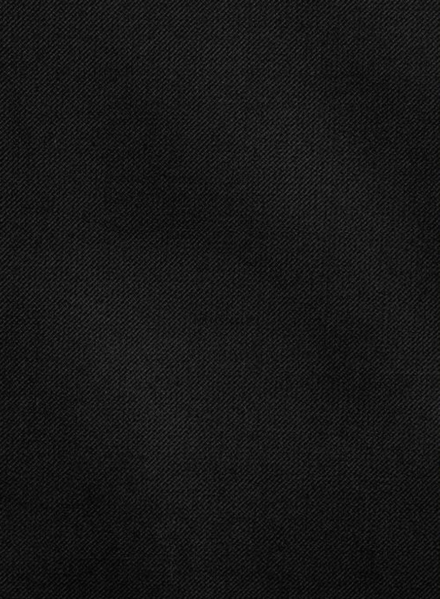 Black Terry Rayon Nehru Tuxedo Jacket - Image 4