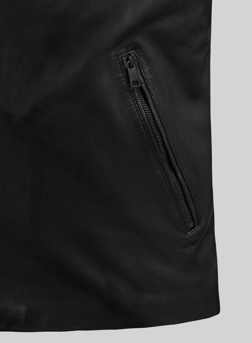 Black Theory Leather Jacket - Image 3
