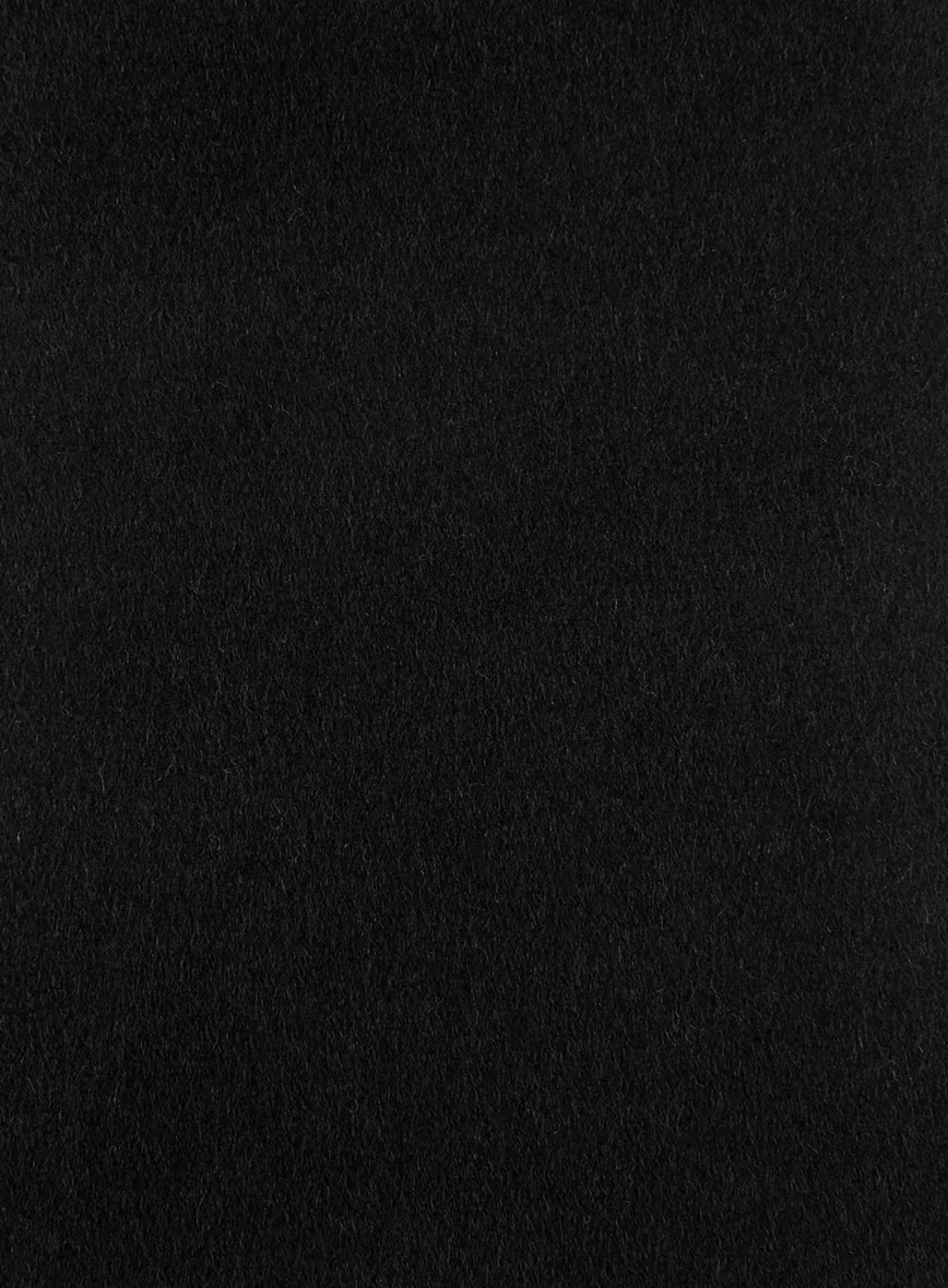 Black Thick Wool Overcoat - Image 5