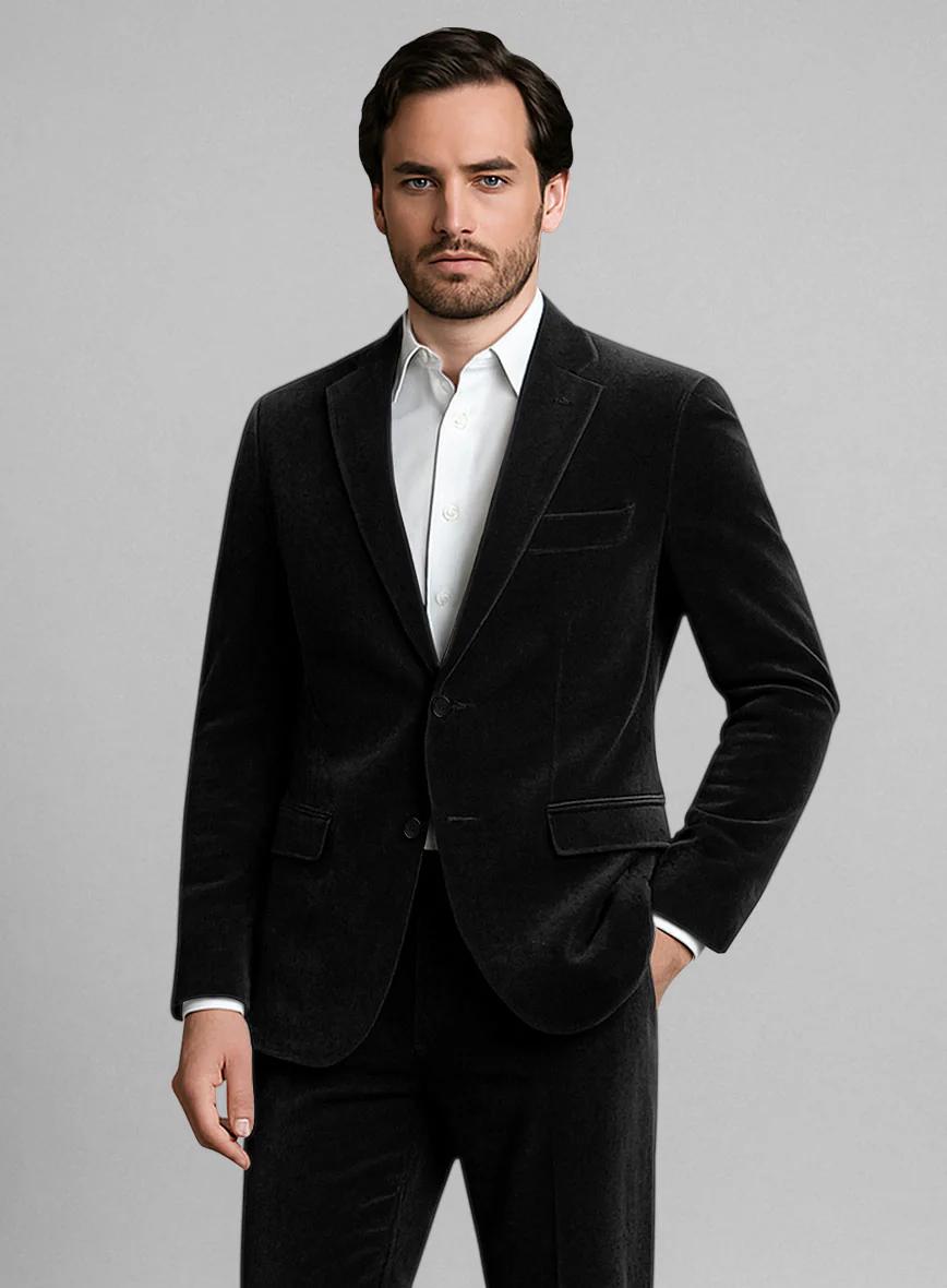 Black Velvet Jacket - Image 2