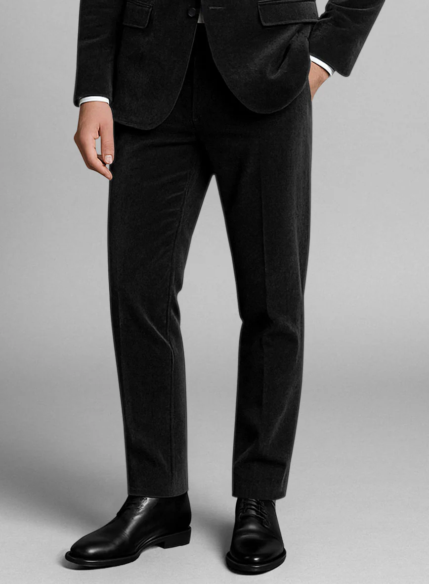 Black Velvet Pants - Image 2