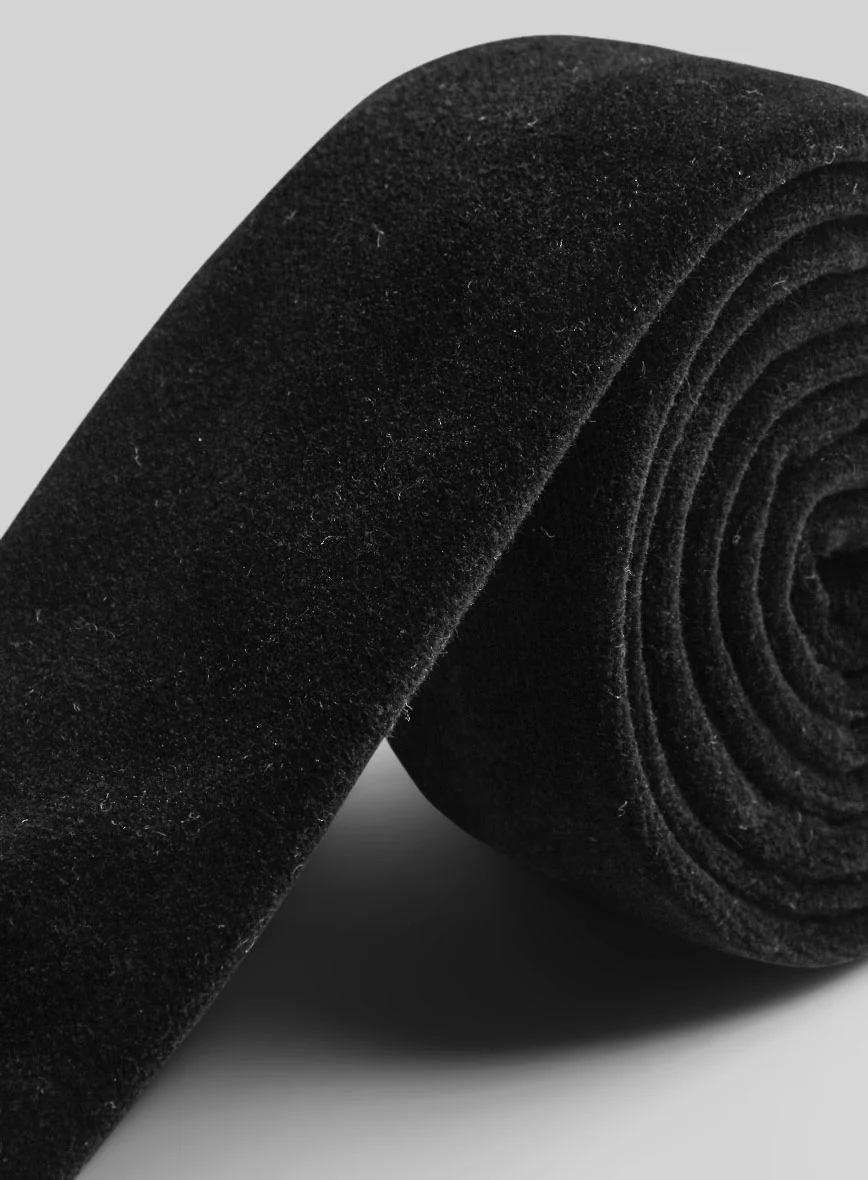Velvet Tie - Black - Image 3