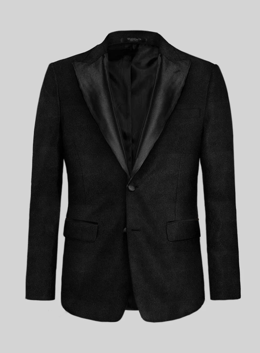 Black Velvet Tuxedo Suit - Image 5