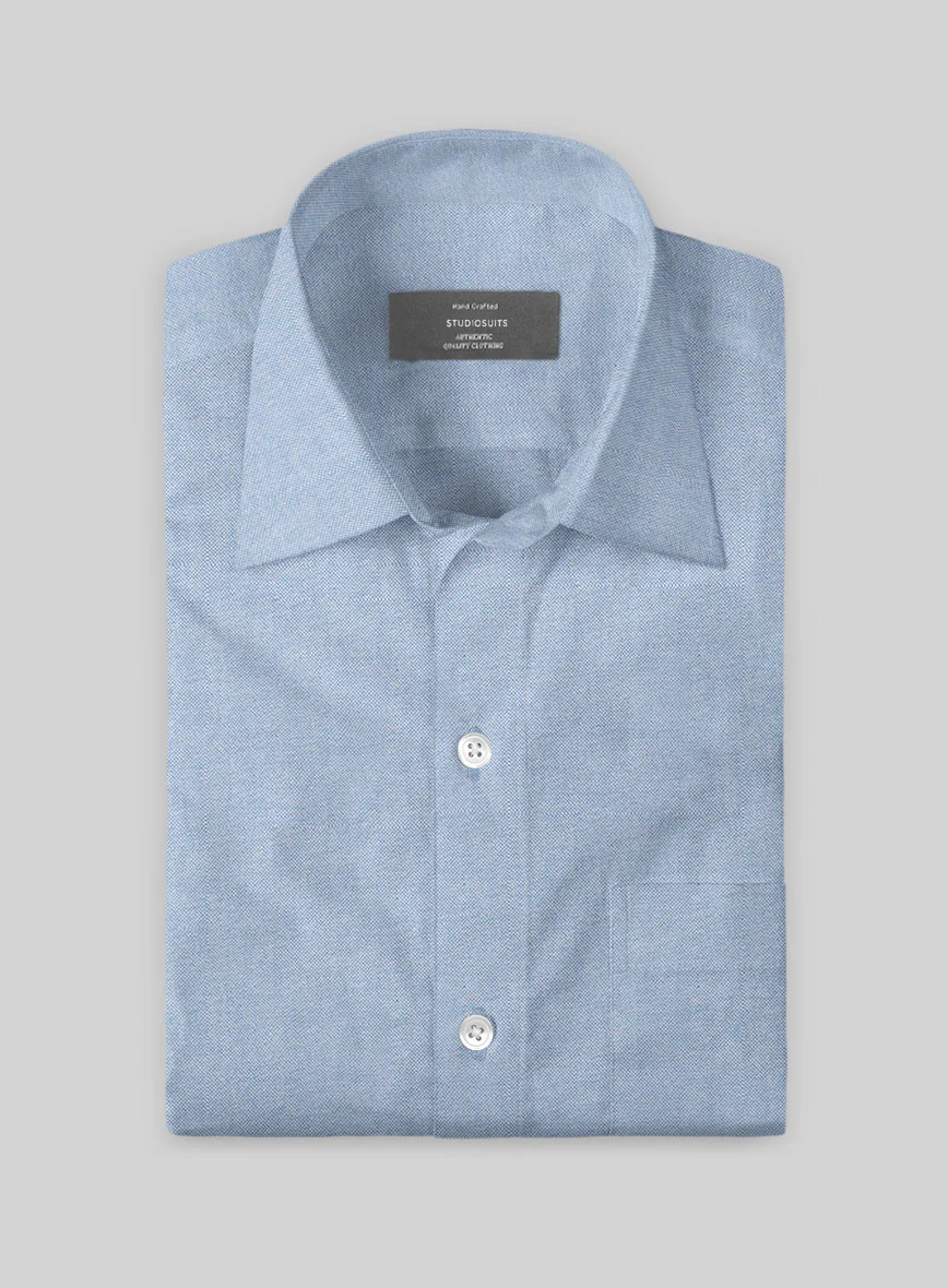 Blue Drift Oxford Cotton Shirt