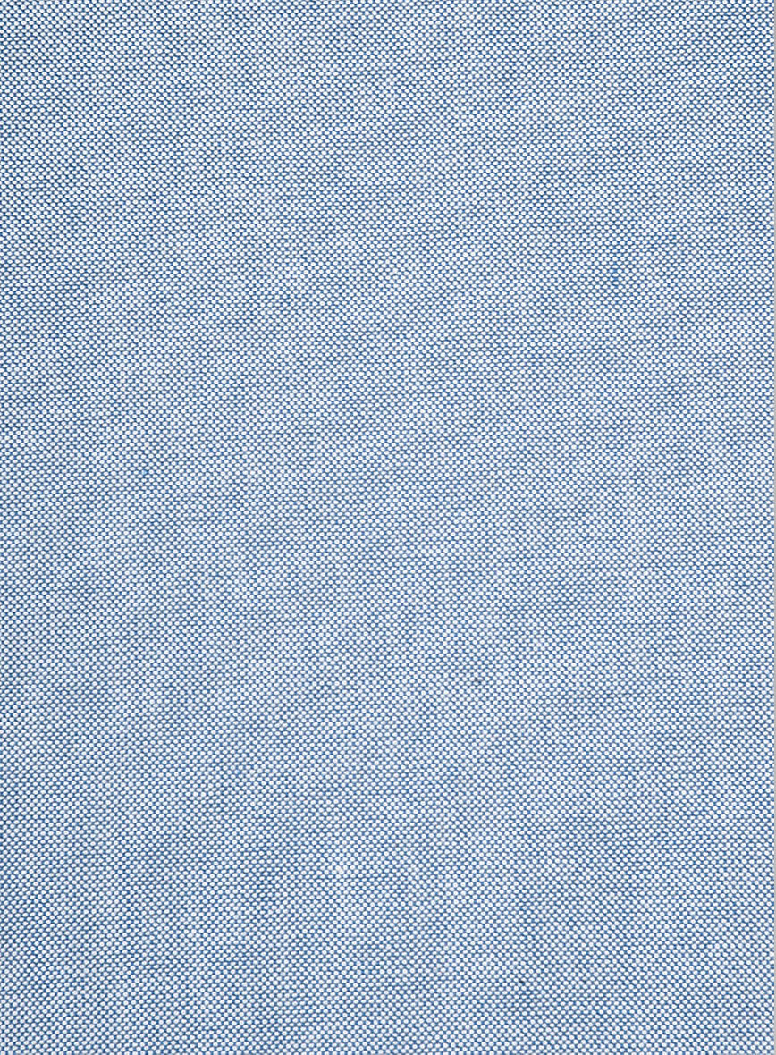 Blue Drift Oxford Cotton Shirt - Image 4