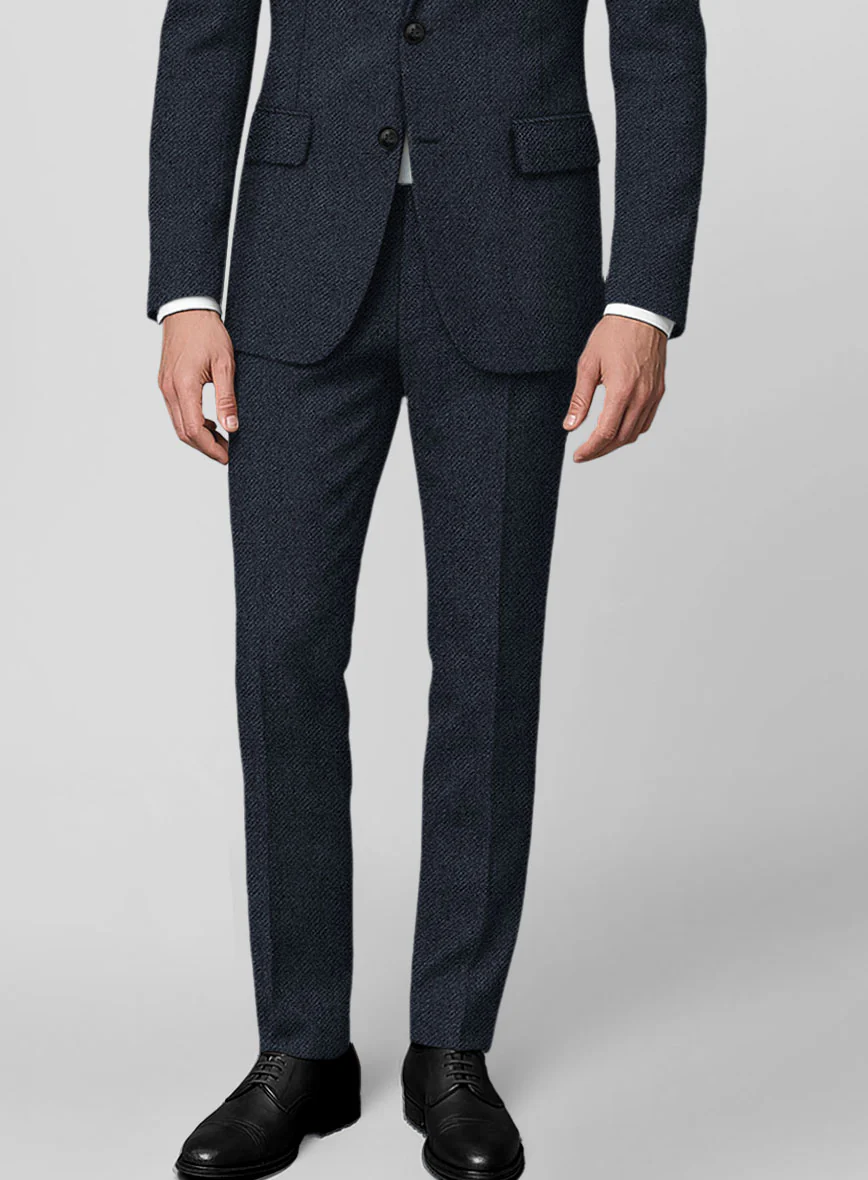 Blue Heavy Tweed Suit - Image 5