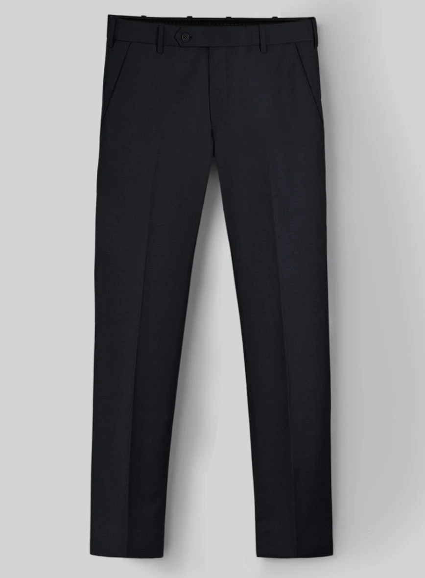 Blue Merino Wool Tuxedo Suit - Image 4