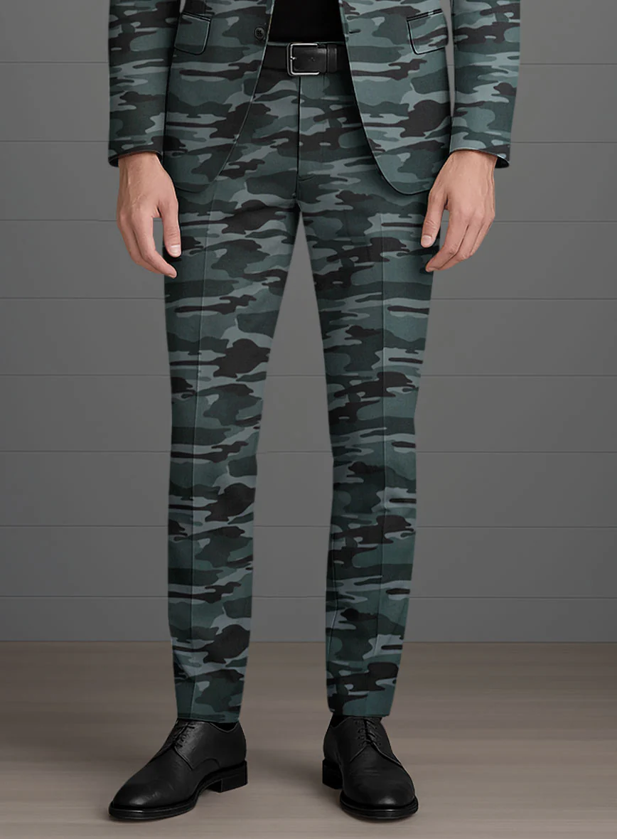 Blue Stretch Camo Suit - Image 5