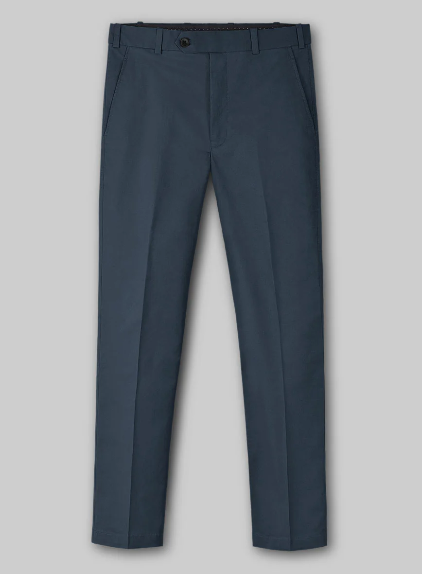 Blue Stretch Chino Suit - Image 4