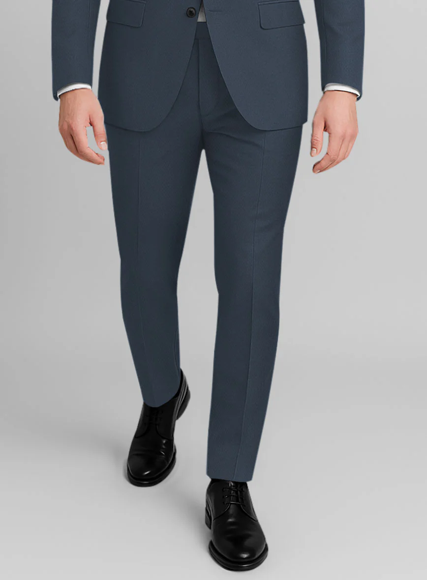 Blue Stretch Chino Suit - Image 5
