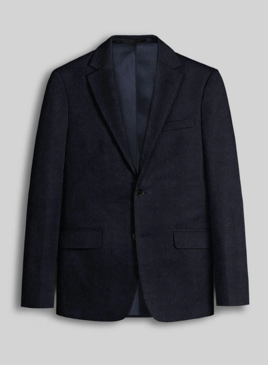 Blue Stretch Pin Corduroy Suit - Image 3