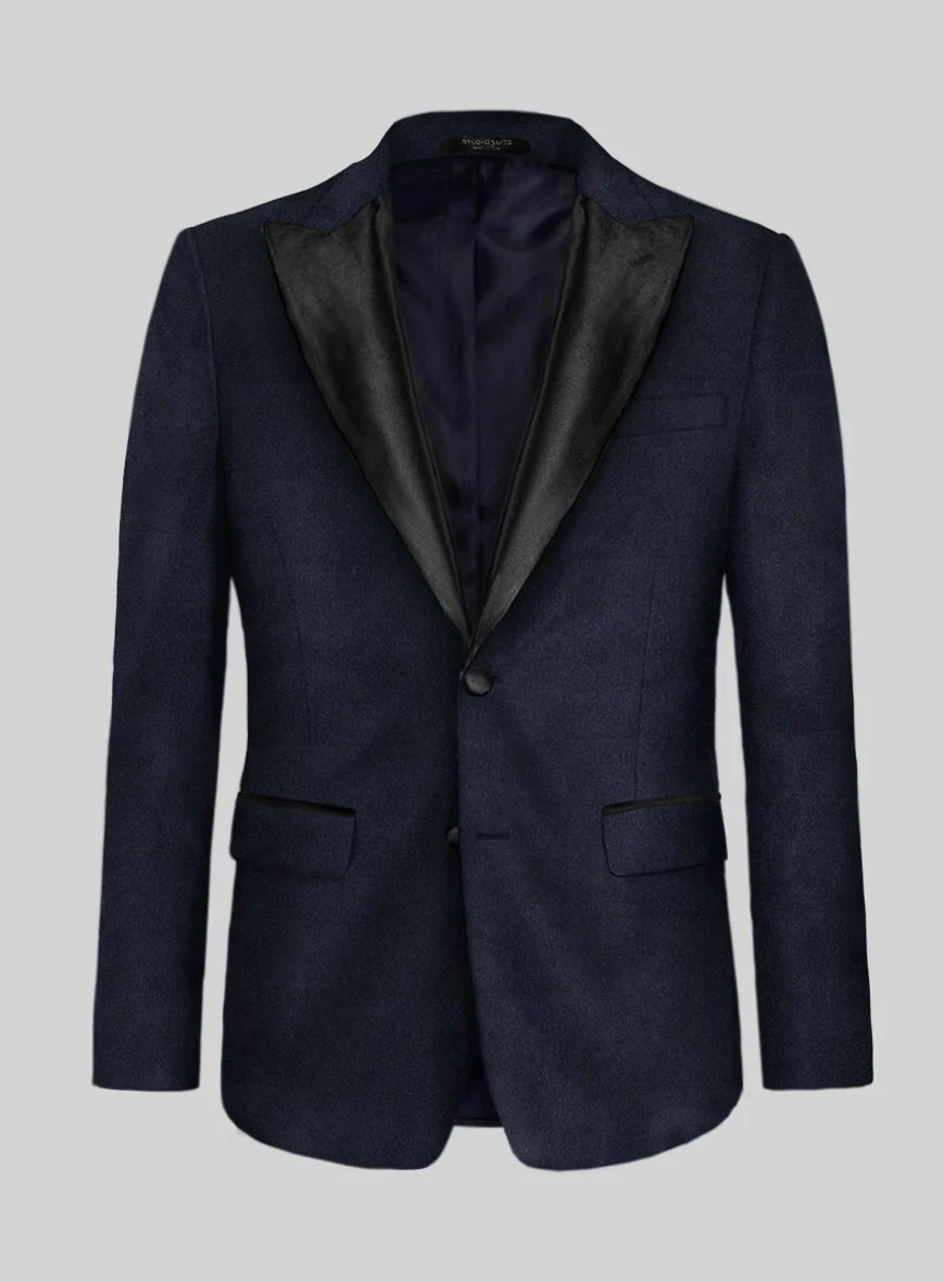 Blue Velvet Tuxedo Suit - Image 5