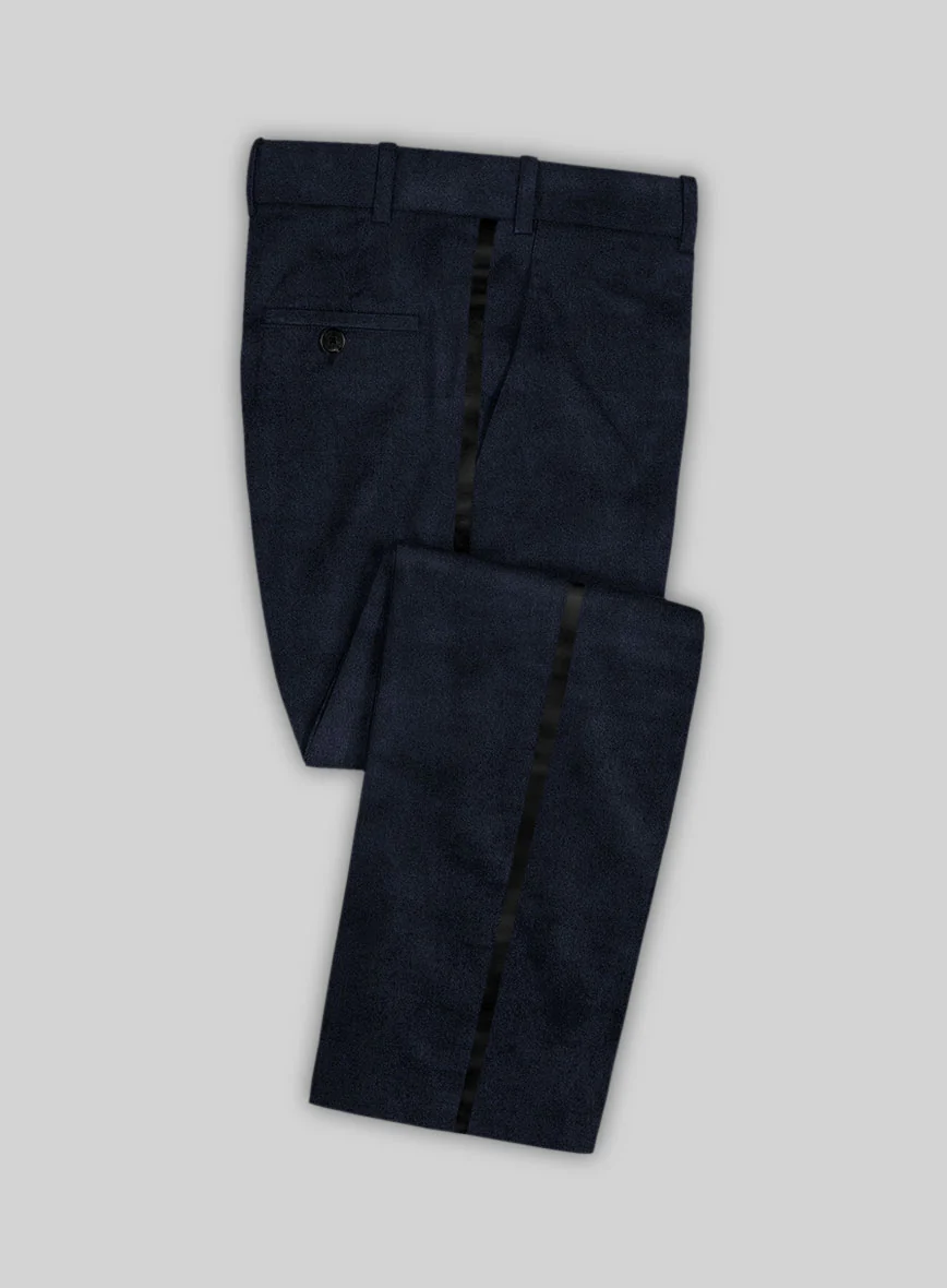Blue Velvet Tuxedo Suit - Image 7