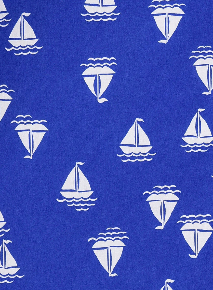 Blue Voyage Cotton Shirt - Image 4