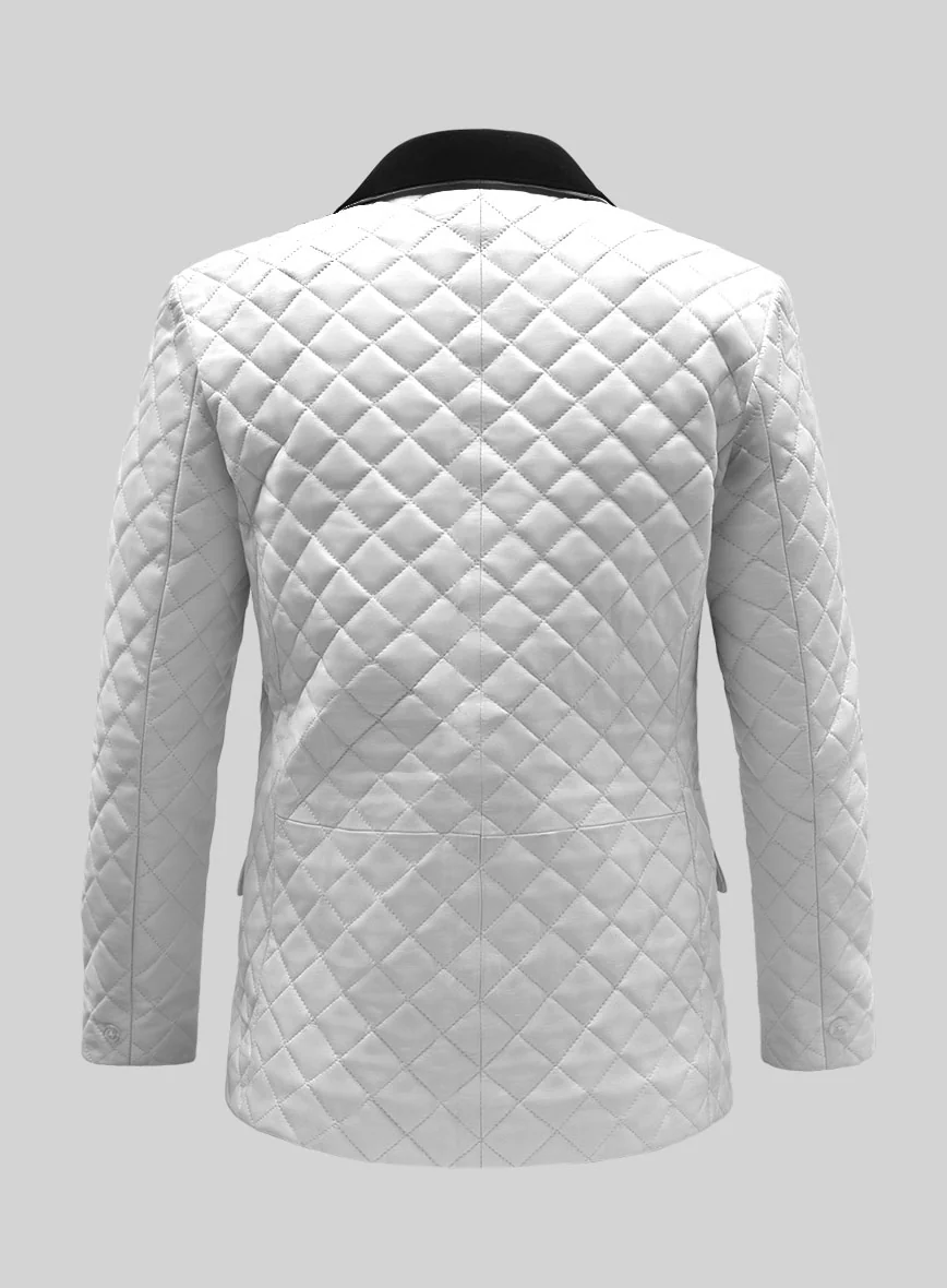 Bocelli Quilted Tuxedo Leather Blazer - Image 3