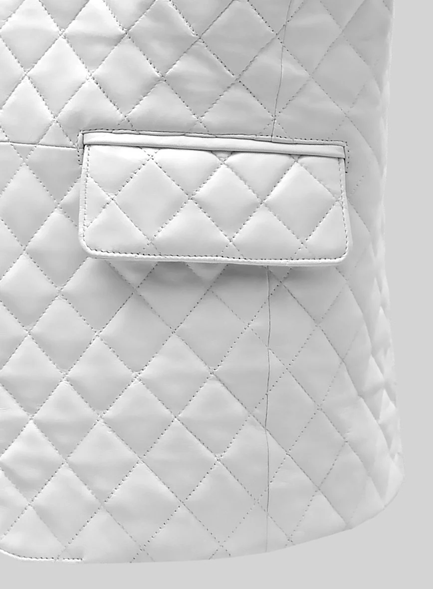 Bocelli Quilted Tuxedo Leather Blazer - Image 4