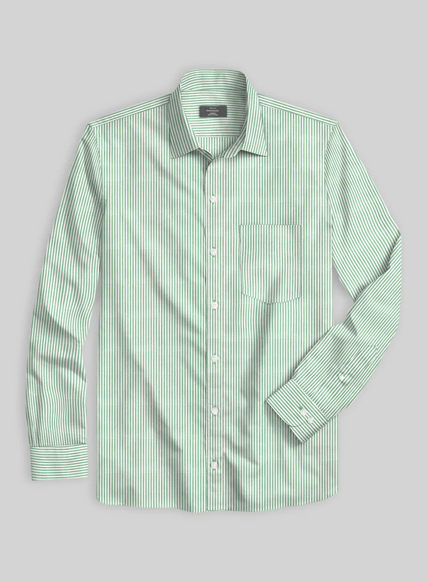 Botanic Stripe Cotton Shirt - Image 2