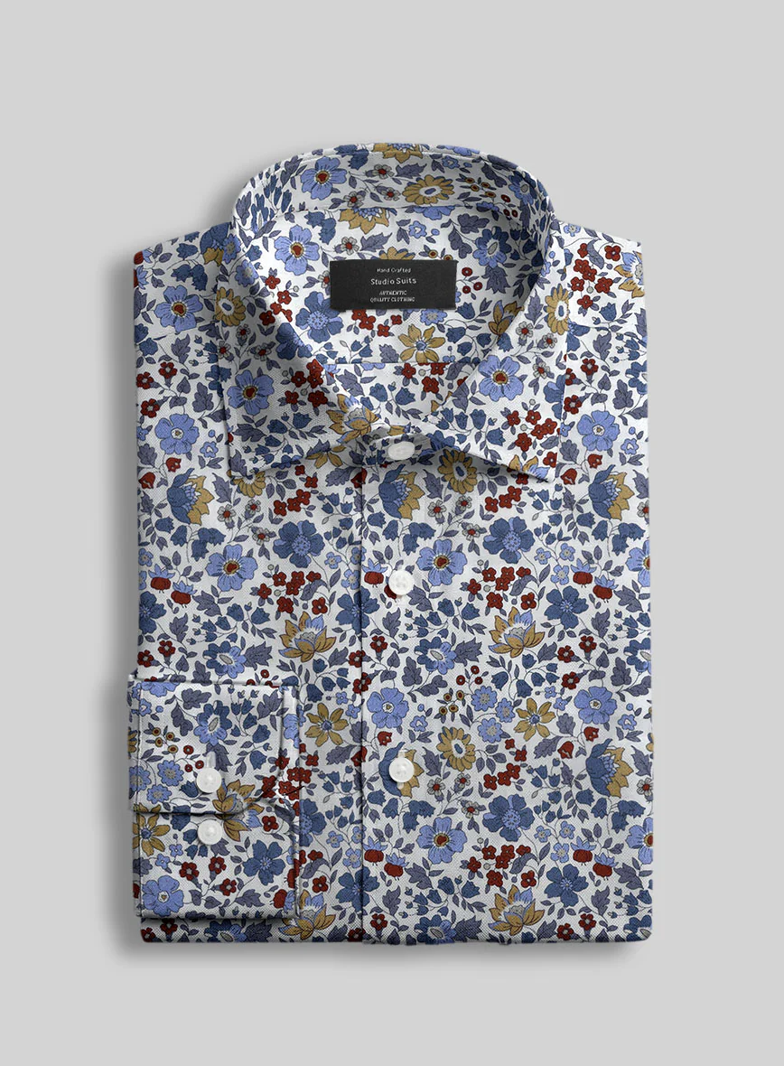 Botanical Haven Feather Cotton Shirt - Image 2