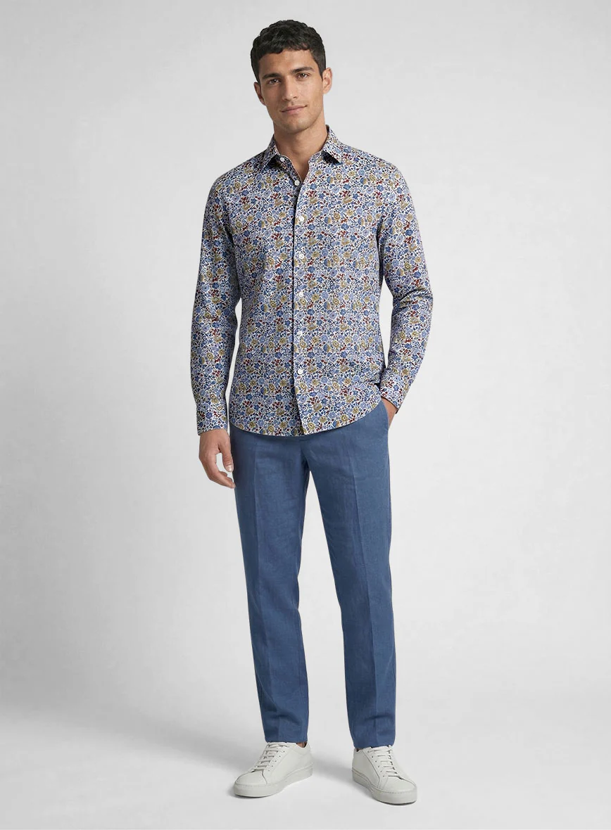 Botanical Haven Feather Cotton Shirt - Image 4