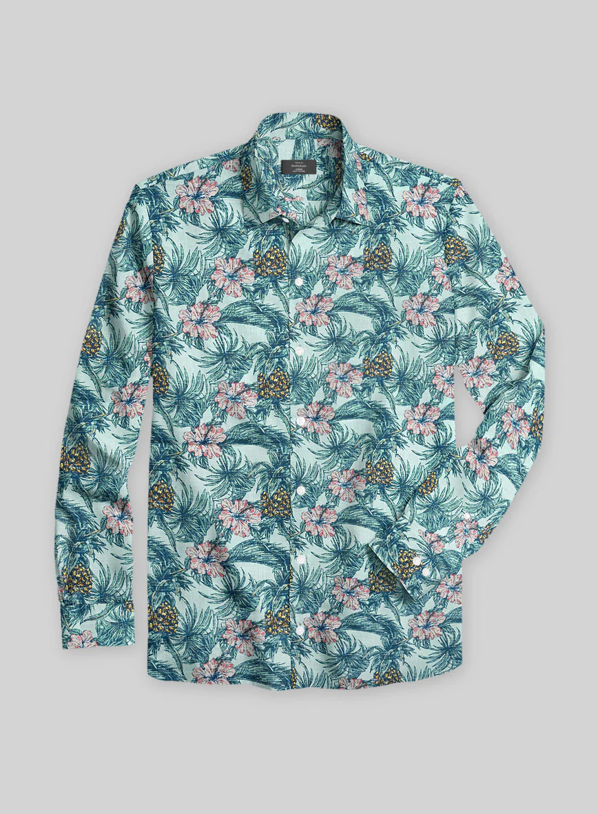 Botanical Retreat Cotton Shirt - Image 3