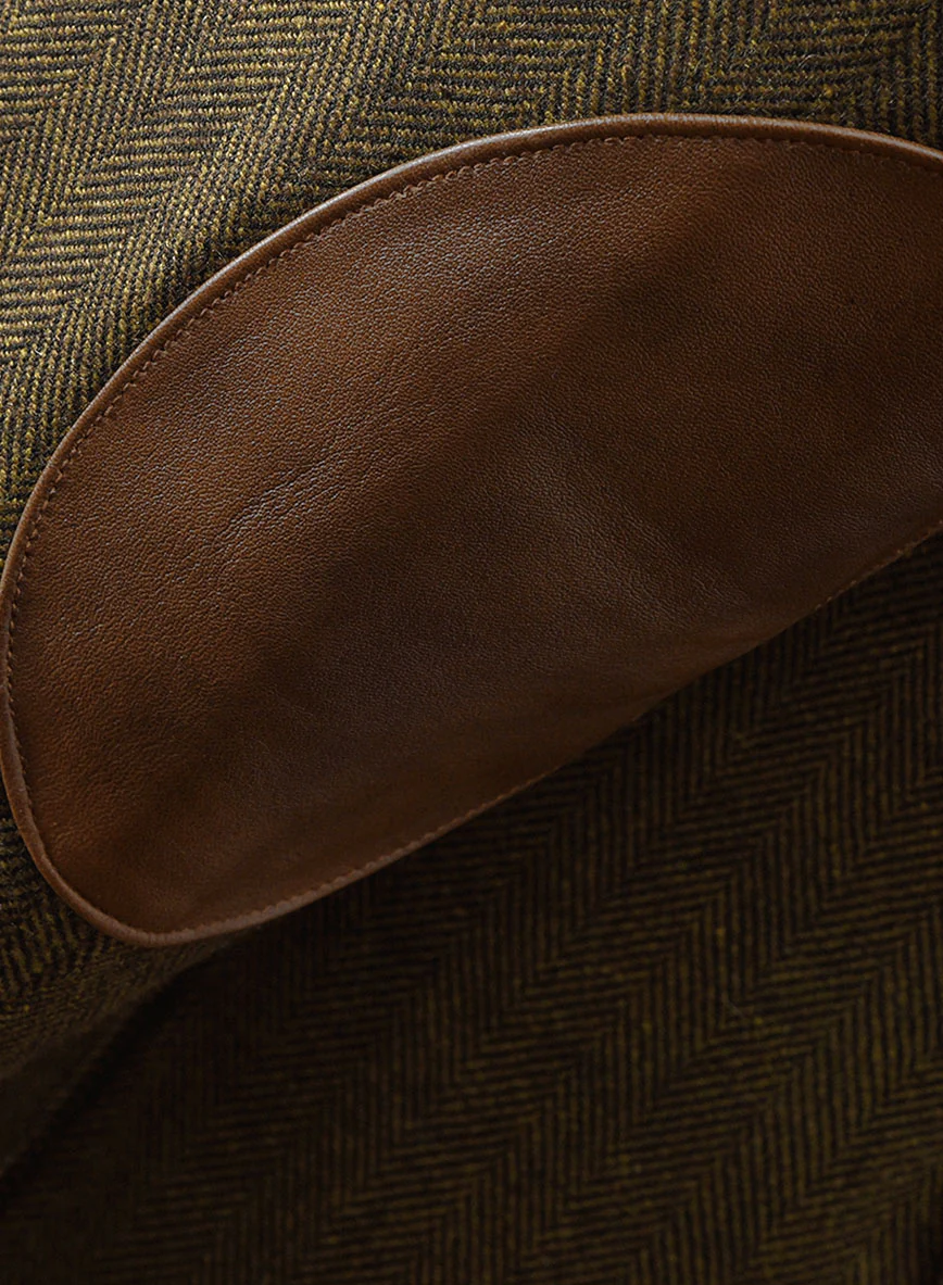 Bottle Brown Herringbone Tweed Jacket II - Image 3