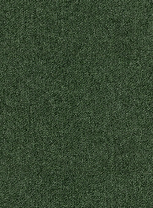 Bottle Green Flannel Wool Jacket - Image 2