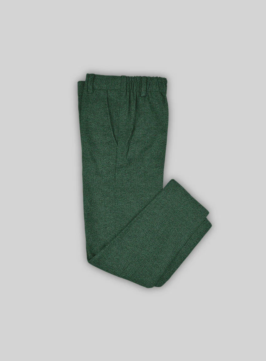 Bottle Green Herringbone Tweed Boys Suit - Image 7