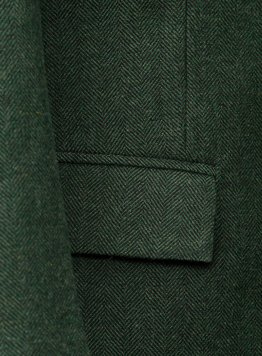 Bottle Green Herringbone Tweed 3 Piece Suit - Image 5
