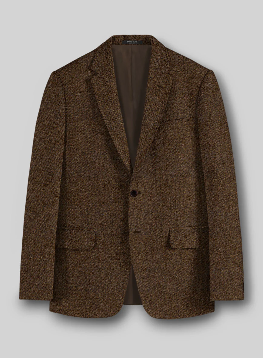 Bramble Brown Heavy Tweed Suit - Image 3