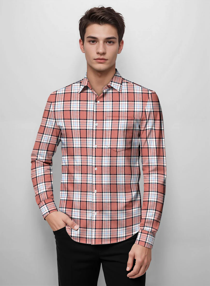 Brickline Check Cotton Shirt - Image 2