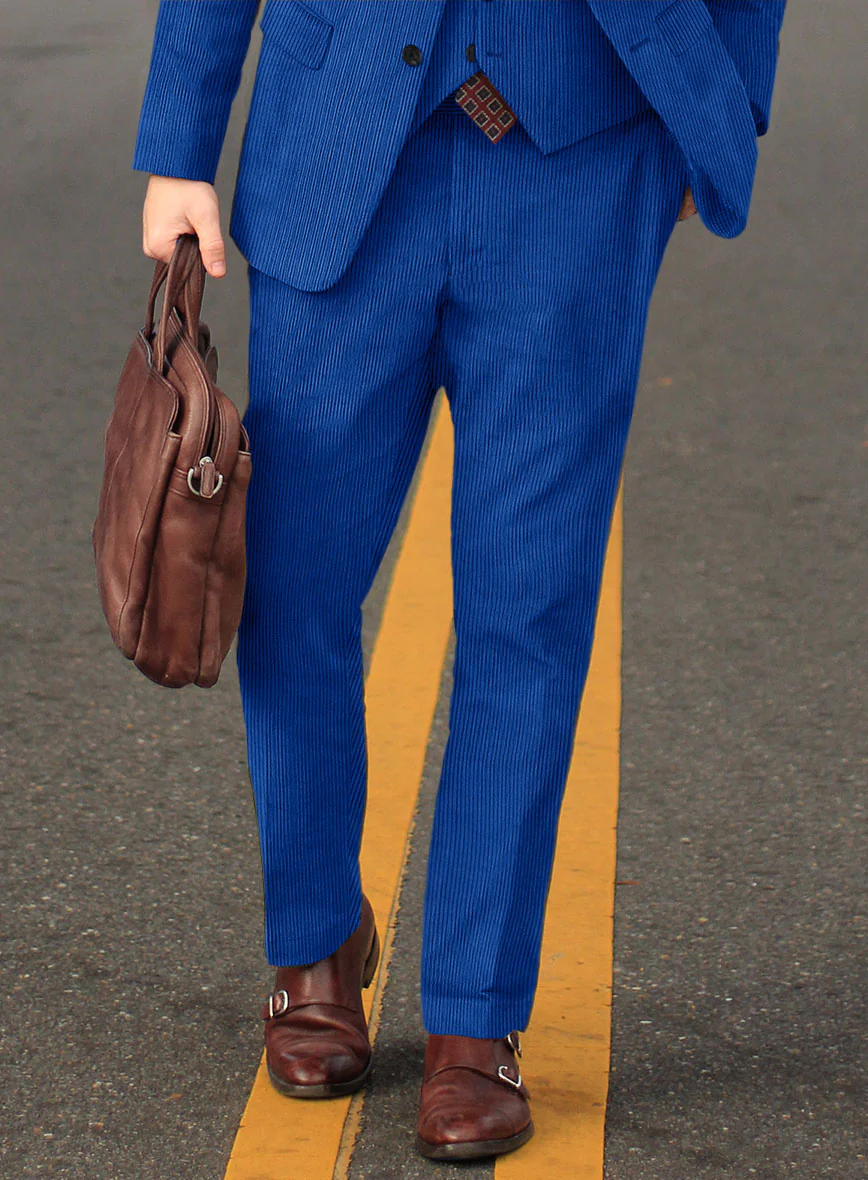 Bright Blue Corduroy Suit - Image 6