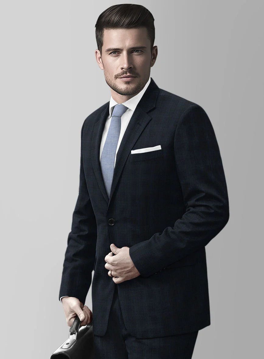 Bristol Alba Blue Checks Suit - Image 4